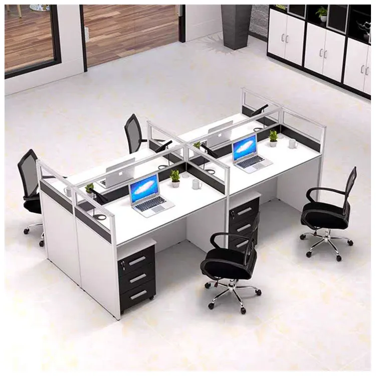 

Modern Office 4 Person Workstation Computer Workstations