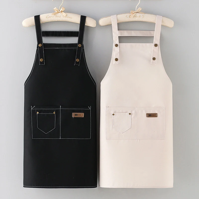 Fashion Apron Workwear Men\'s Canvas Apron Restaurant Cowboy Work Cowboy Waist Oil Resistant Apron