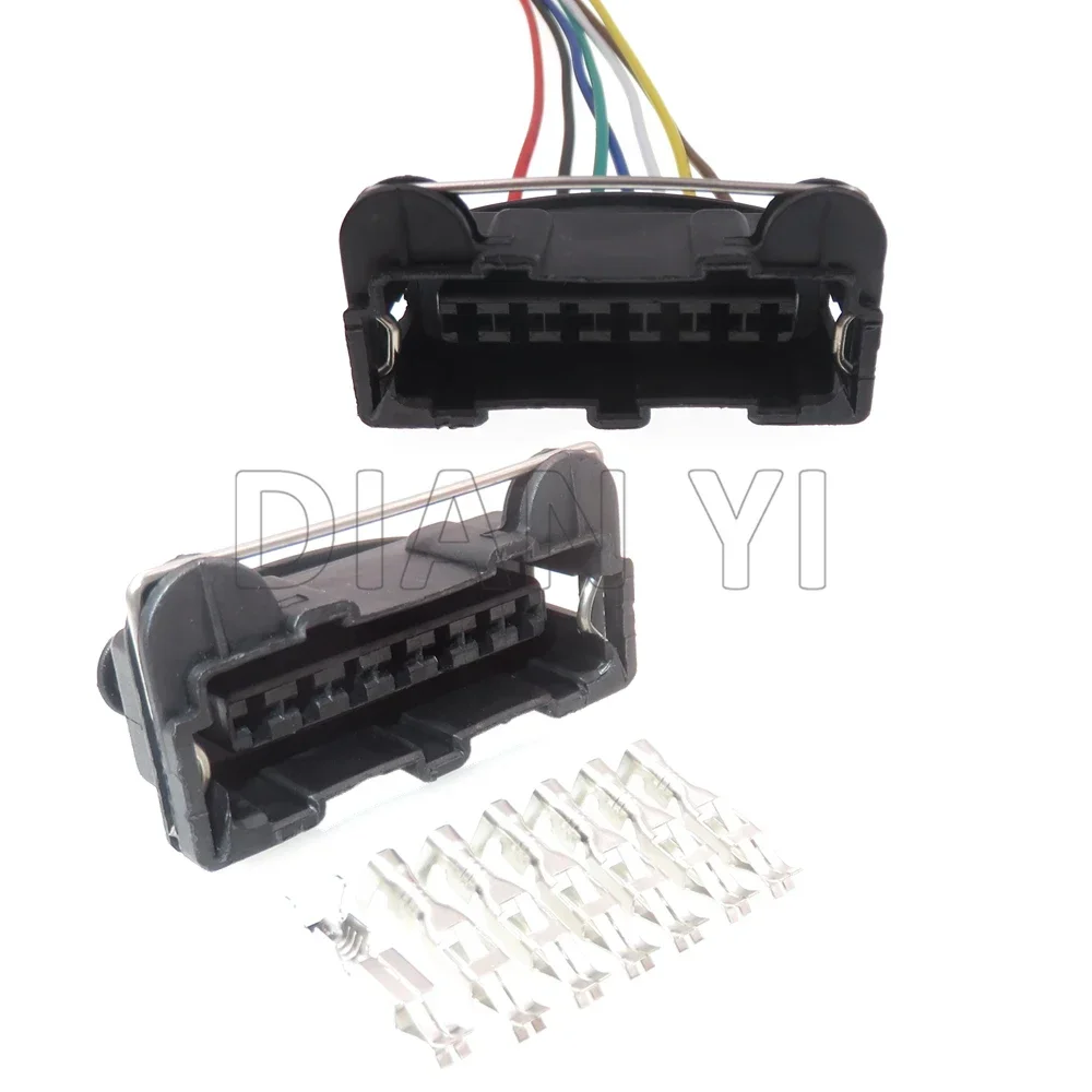1 Set 7 Way Automobile Ignition Module Electric Wiring Socket With Terminal AC Assembly Auto Modification Connector Accessories