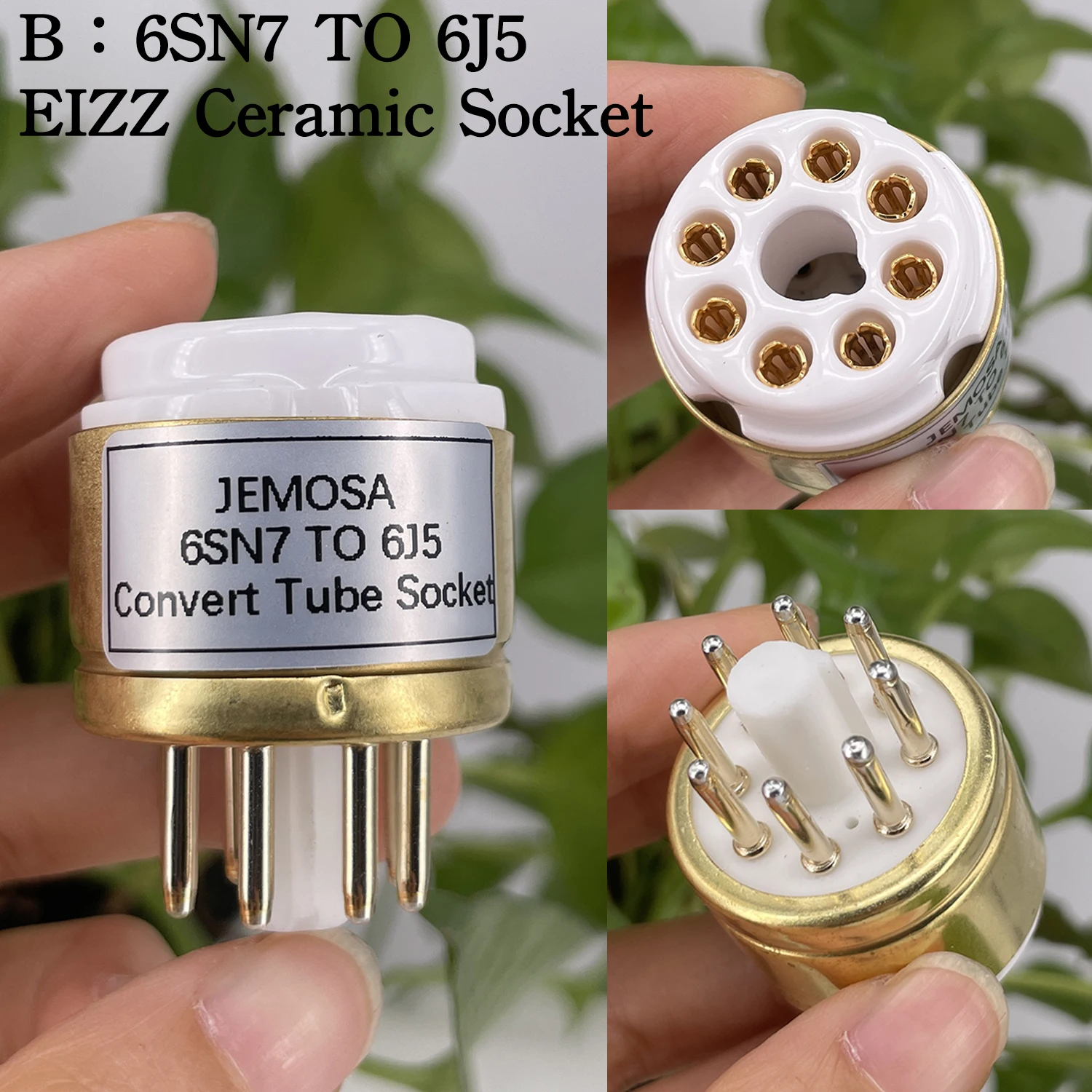 

1 шт. 6SL7 6SN7 в 6J5 адаптер для вакуумной лампы, винтажный аудио HIFI DIY адаптер для усилителя, ламповая розетка