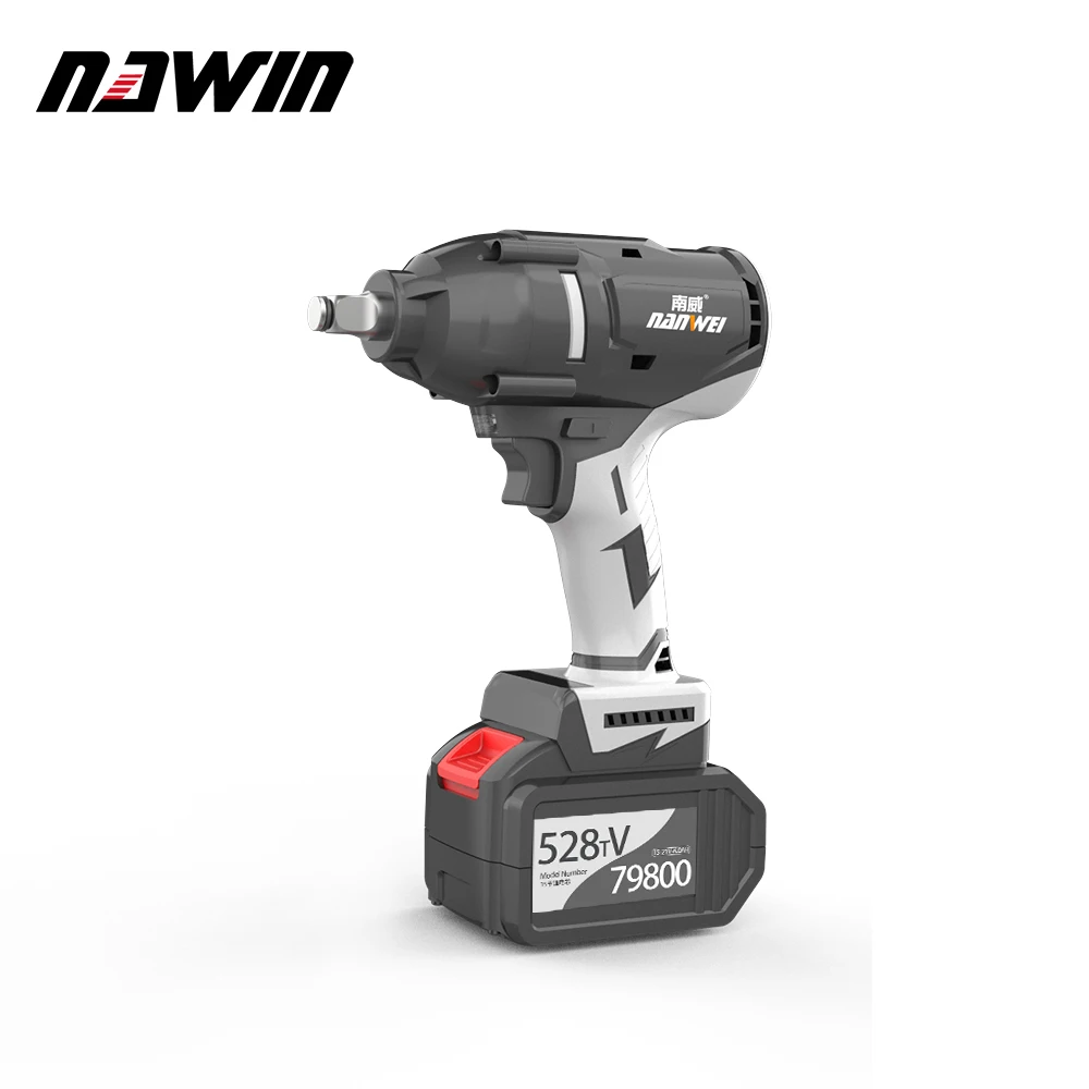 

NANWEI 600N Super Torque Industrial Brushless Lithium Wrench Cordless Electric Wrench Easy Removal Of Car Tires