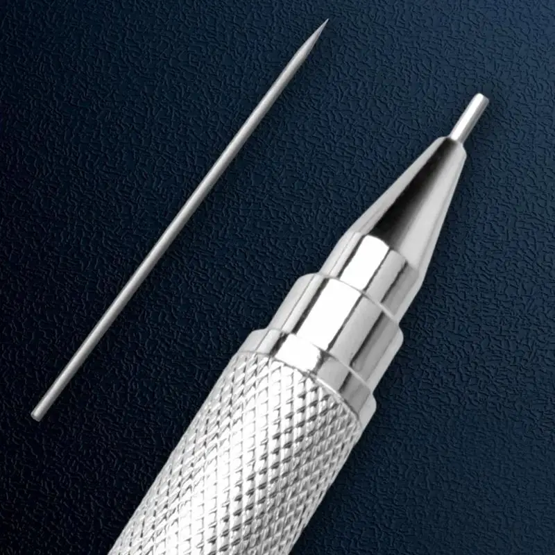 Punzón central automático 652F, punzón central con resorte acero, herramienta marcador central fuerza impacto