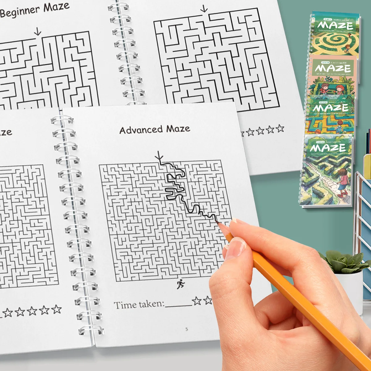 Children's Adventure Maze Book: Puzzle mazes for ages 3-6, 6-9, 9-12 and 12+ to develop problem-solving skills!