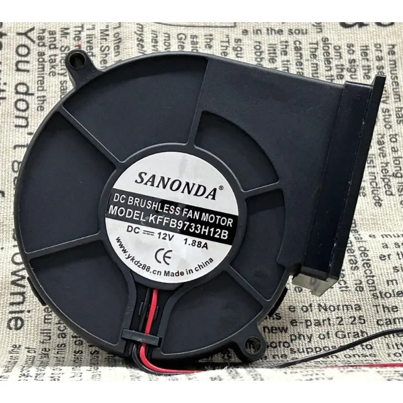 New Cooler Fan for KFFB9733H12B 9733 12V 1.88A Turbofan Blower Cooling Fan 97×97×33mm