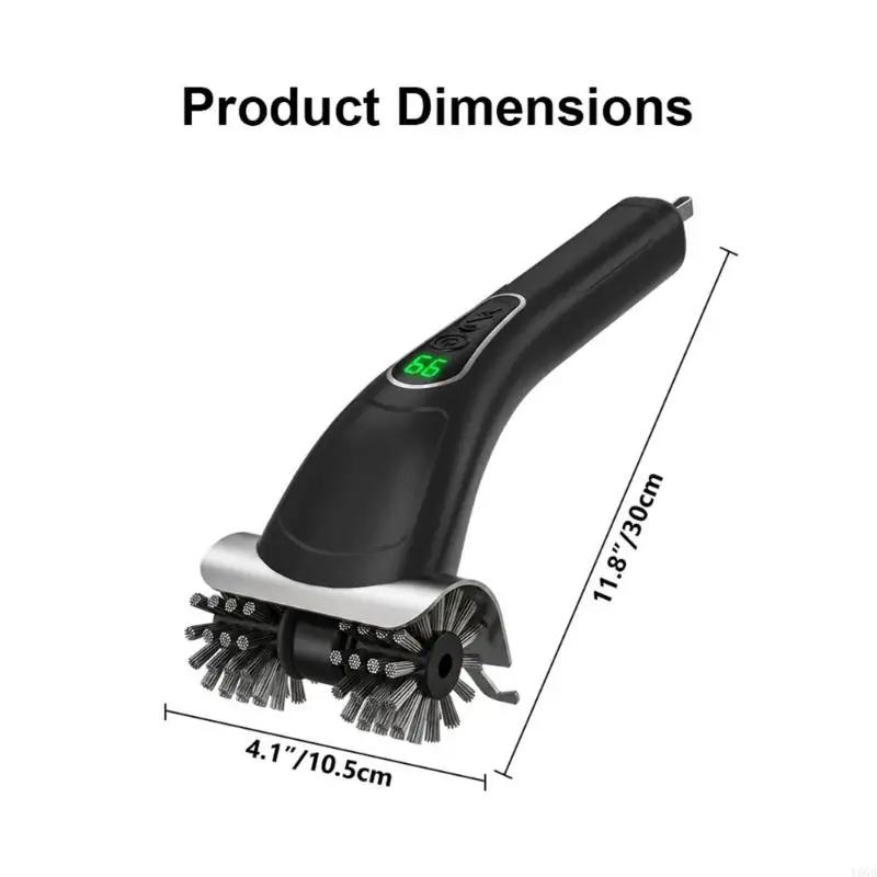 Electric Cooking Rack Brush Rechargeable Handheld Tool for Barbecue Washing, Family Meal Follow Up and Rack Care Y5GB