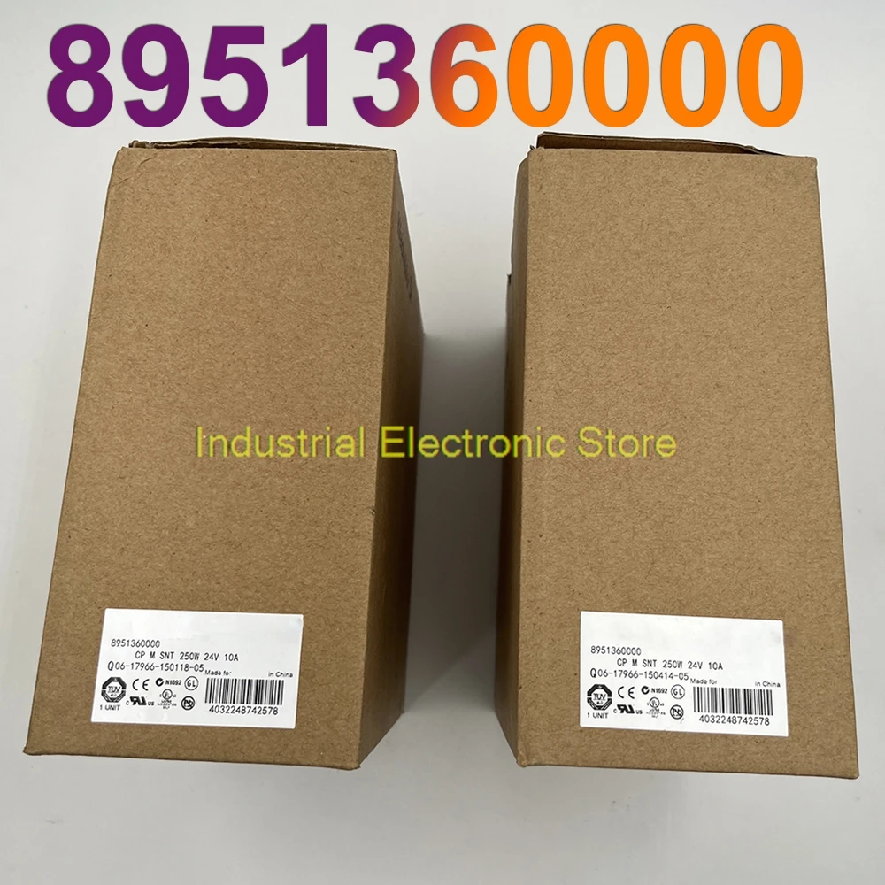 

Новый импульсный источник питания CP M SNT 240 Вт, 24 В, 10 А для Weidmuller 8951360000
