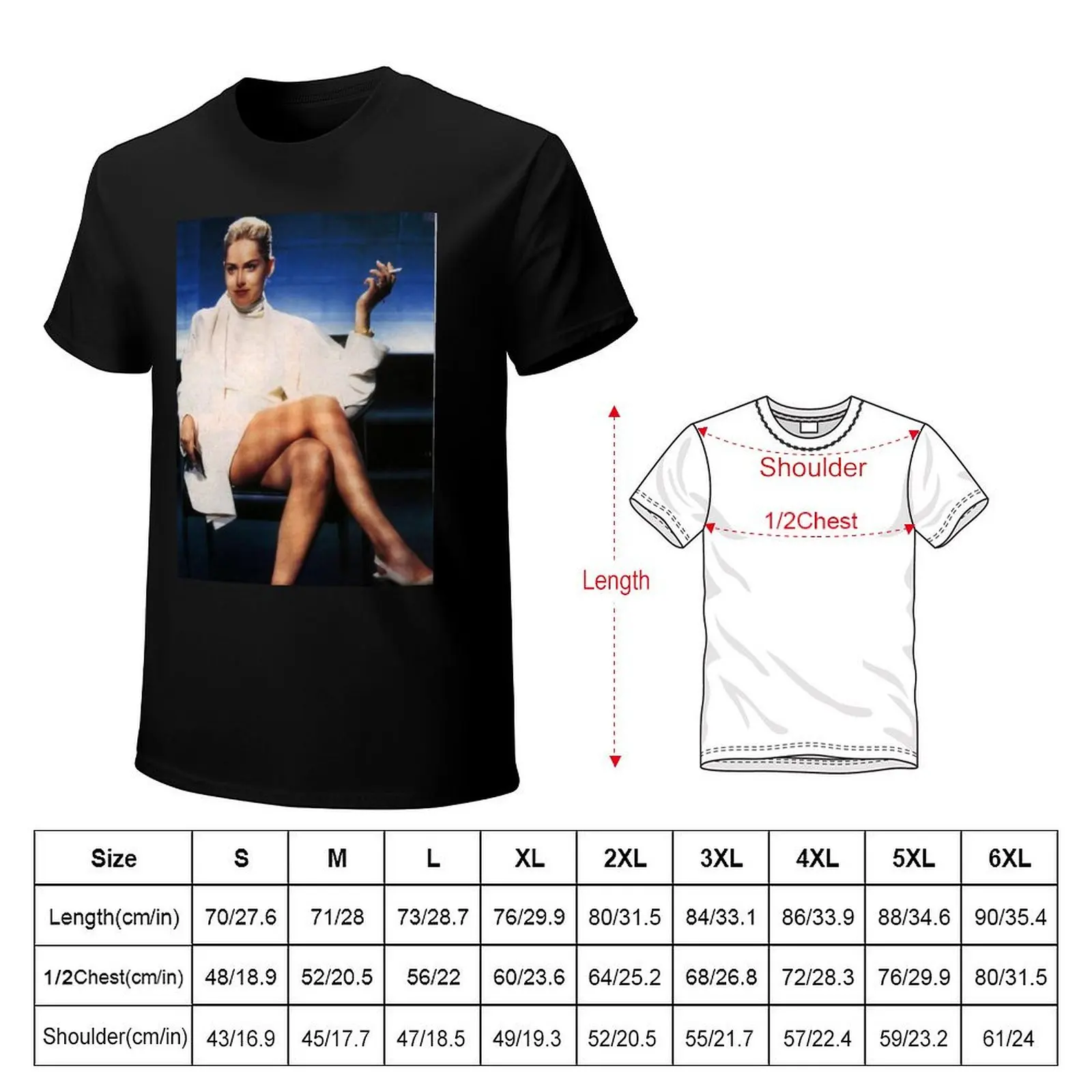 Basic Instinct T-Shirt Plus Size Non-Shrink T-Shirt