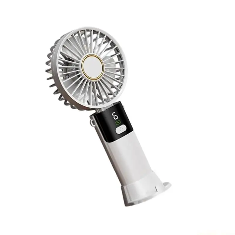 D0AB Portable Outdoor Foldable Portable Handheld Fan Mini Cooling Rechargeable