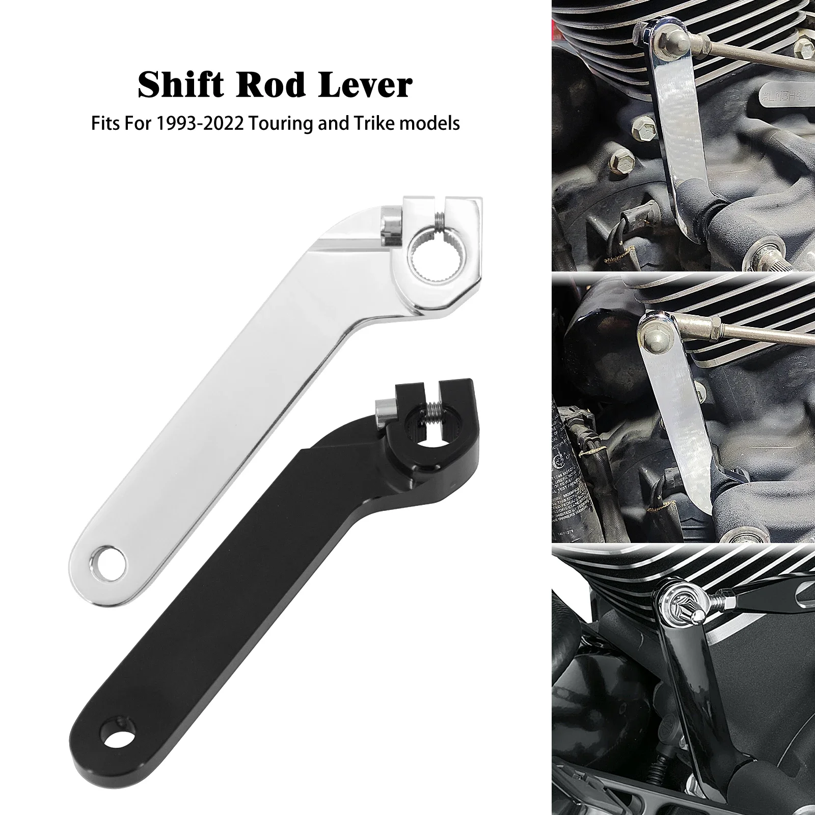 

Motorcycle Inner Shift Shifter Rod Shaft Lever Bracket For Harley Touring Road King Electra Street Glide CVO Tri FLHTK 1993-2022