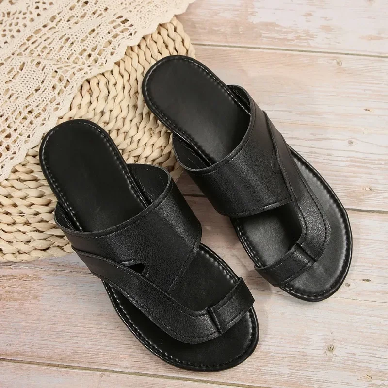 Women Slippers 2024 New Summer Sexy Beach Shallow Solid Color Fashion Casual Sandals Flat Shoes Flip Fops Slippers Slides Women