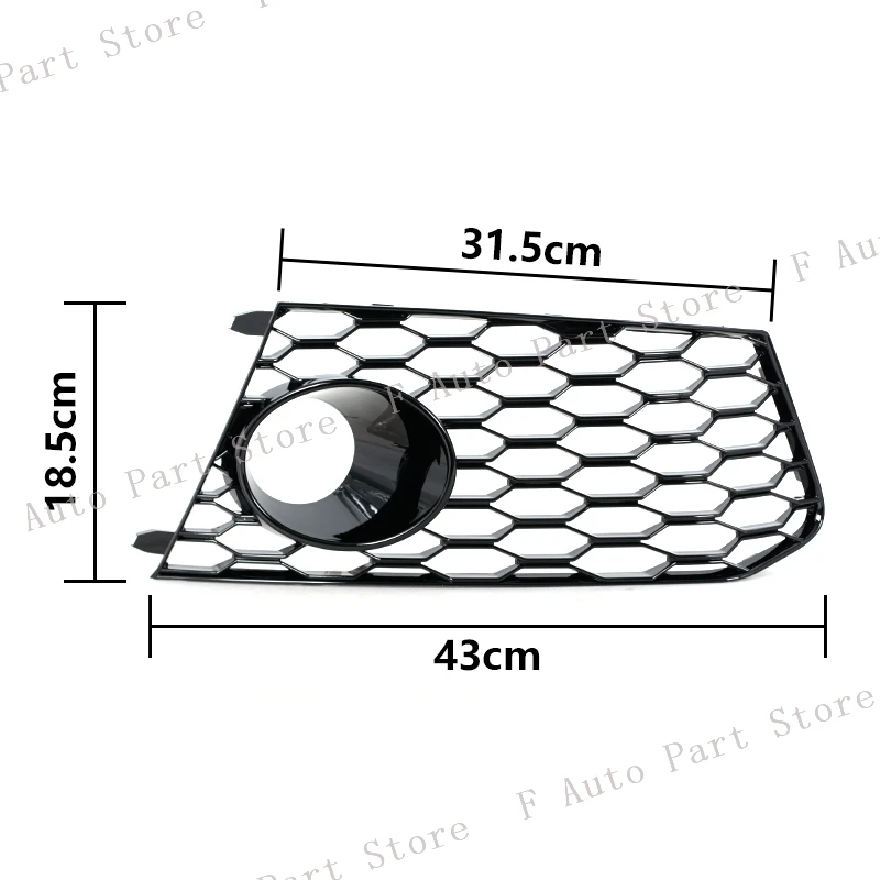 Für Audi RS6 2011 2012 2013 2014 2015-2018 RS7 2009-2018 Front Stoßstange Nebel Lampe Licht Grille Abdeckung rahmen Form Dekorative Kappe – Detail 2