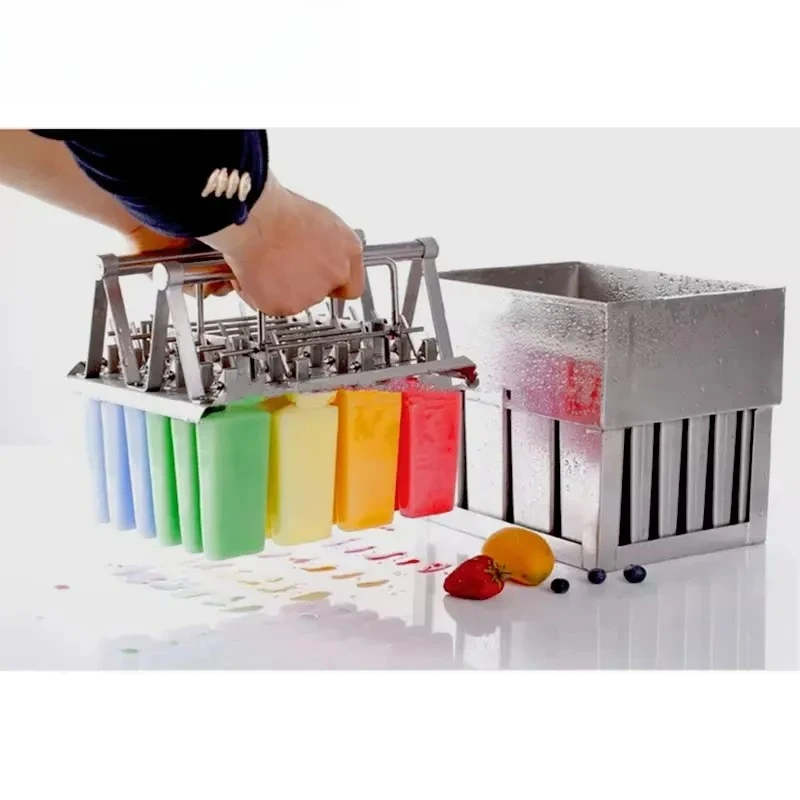 Commercial Stainless Steel Ice Cream Popsicle Mould Industrial Batch Rod Holder DIY Tool