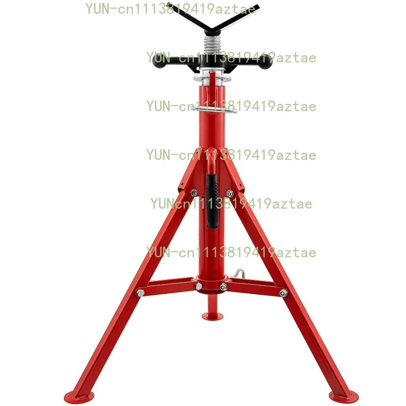 Steel Tripod Pipe Chain Vise 1/8-5in Capacity Foldable Legs Tri-Stand Bench Vice for Fixing Supporting Bending Metal Pipes
