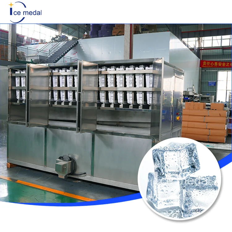 Icemedal Industrial 5ton 10ton Automatic Energy Saving Big Large Making Maker Manufacturer Cube Ice Machine