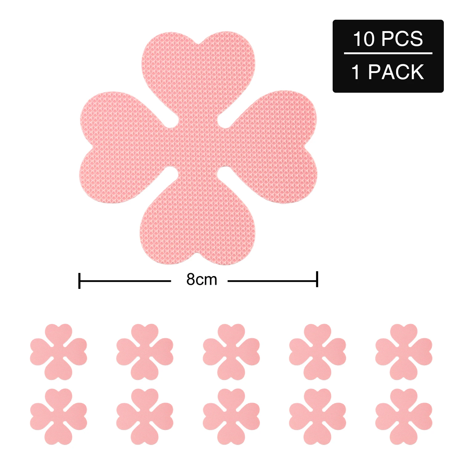 10pcs Of Four-leaf Clover Anti-slip Stickers, DIY Shower Decoration Anti-slip stickers