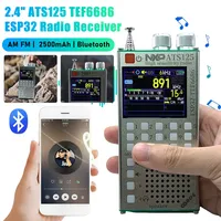 ATS125 High Sensitivity Radio TEF6686 Chip RDS Data Display Radio 2.4 Inch Touch Screen Hand-Held Radio Receiver for Home Office