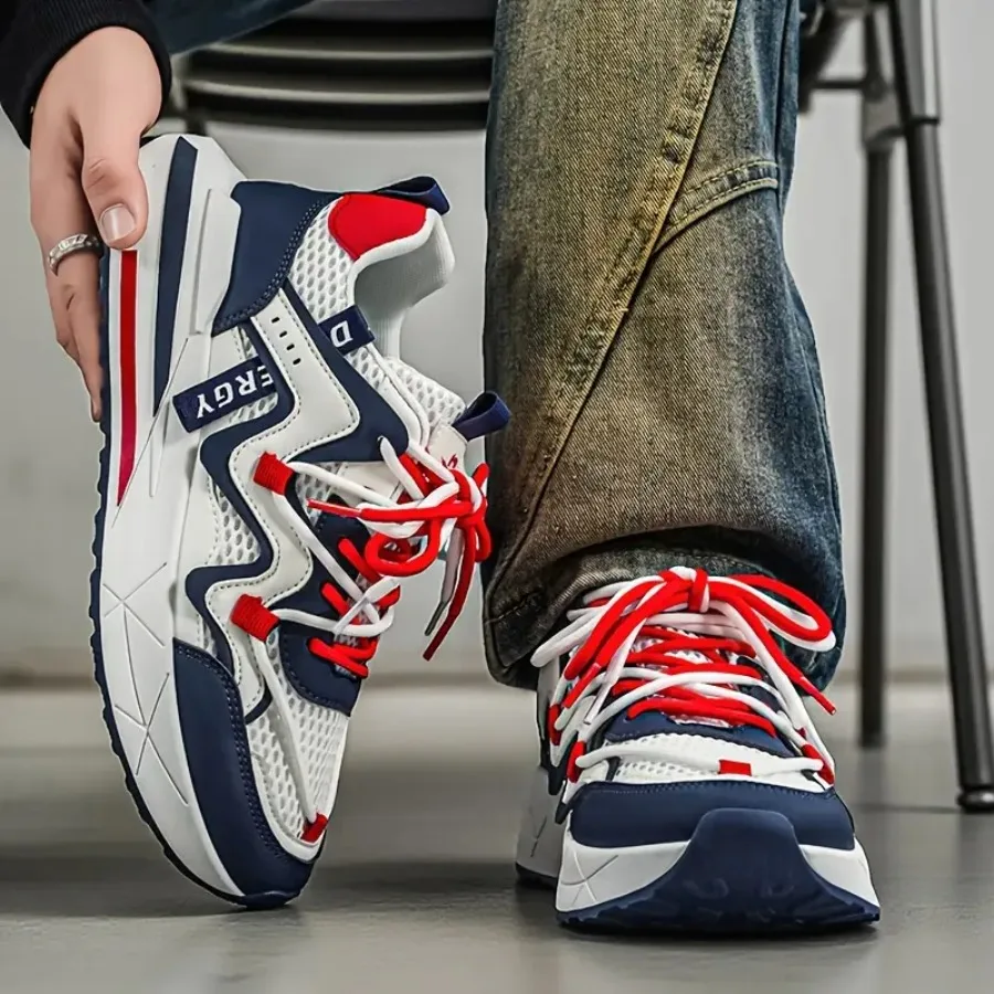 

Мужские повседневные кроссовки A Gan, модные спортивные туфли в стиле Dad Shoes с толстой подошвой, универсальные студенческие туфли для поездок на работу.