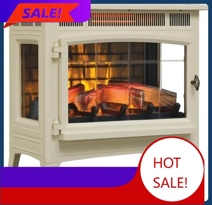 

Бестселлер [Сниженная цена!] Отдельностоящий электрический камин-обогреватель с 3D-эффектом пламени для помещения площадью 1000 кв. футов. Кремовый цвет для комнаты.