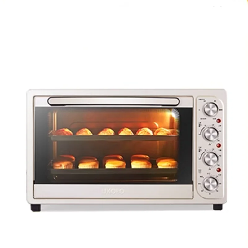 60L Multi-Functional Electric Oven for Pizza Cake Bread Toast Rotisserie Baking Oven for Home Kitchen Baking Equipment