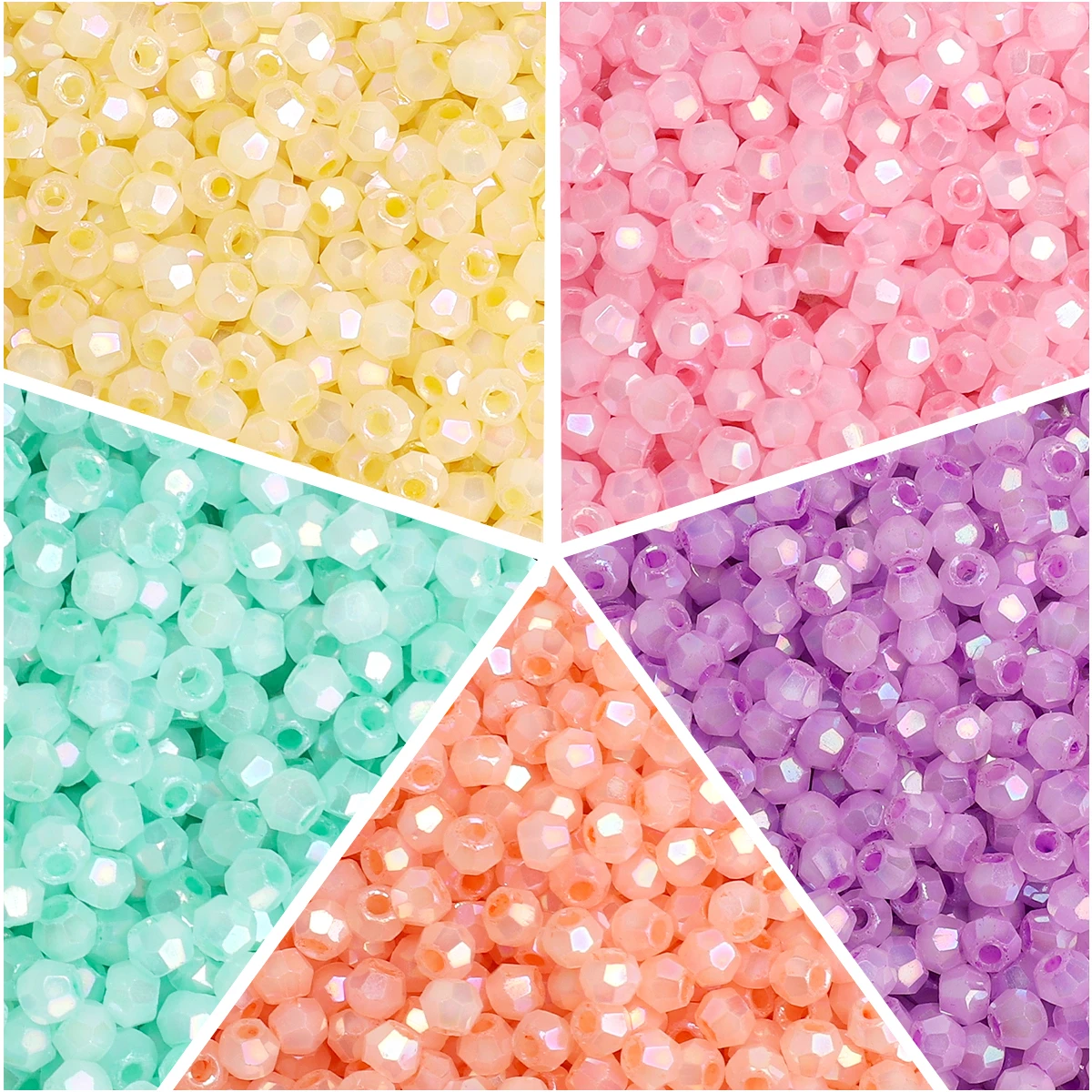 4mm 10g/bag Glass Seed Beads High Quality Multicolor Charm Loose Bead About 150pcs DIY Jewelry Making Bracelet Necklace Findings