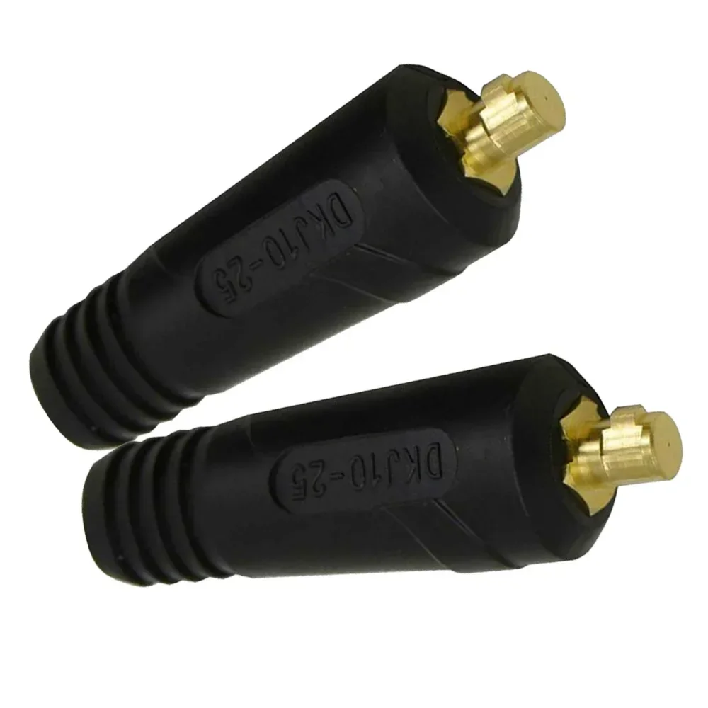 2pcs Electric Welding Machine Cable Quick Connector TIG DKJ10-25 200Amp Cable Panel Butt Socket Plug Welding Handle Wire Coupler