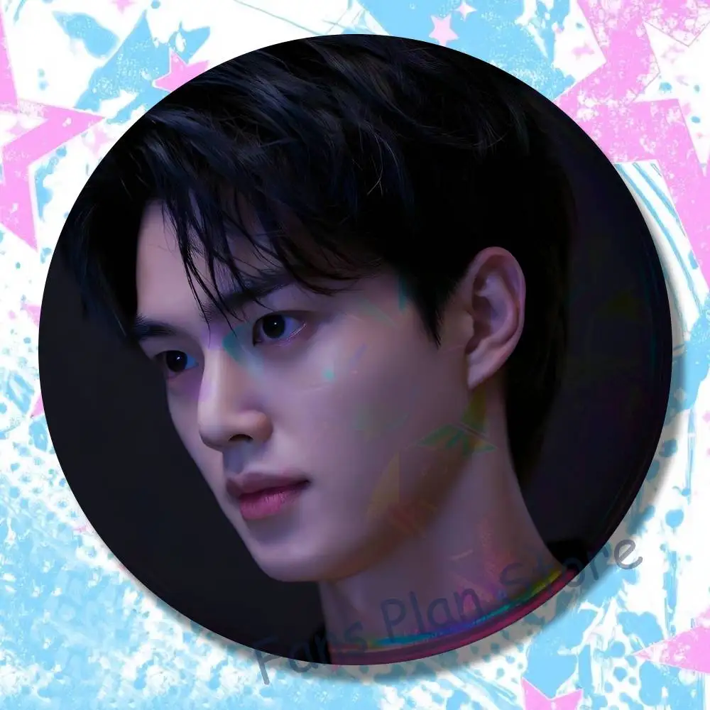 Actor S-Song Kang Enamel Pins Funny Cartoon Characters Badge Fashion Jewelry Accessories Round Snap-in Brooch On Backpack