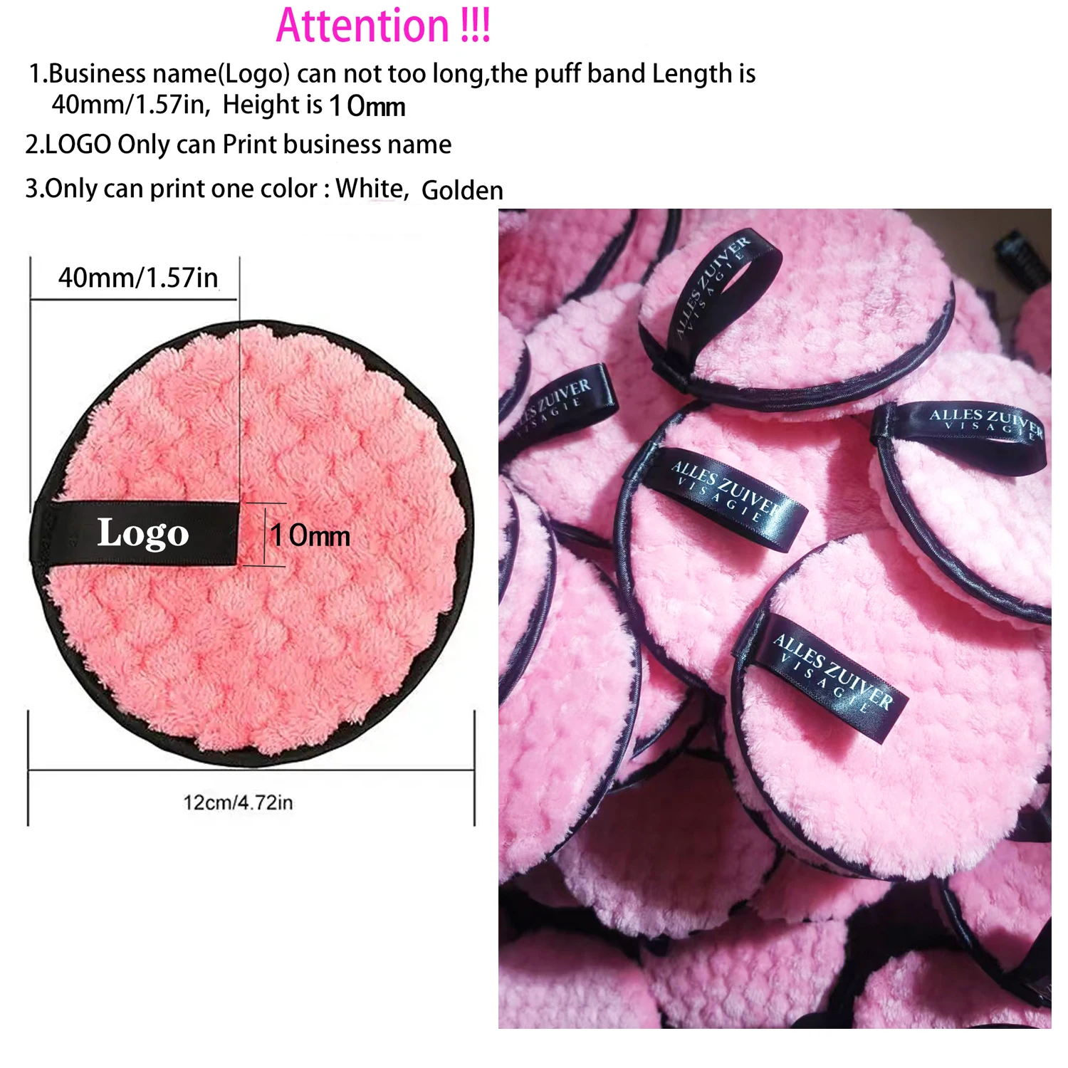 Customized Logo 50 PCS Makeup Remover Microfiber Cotton Pad Cosmetics Washable Makeup Towel Cleaning Sponge Skin Care Tool