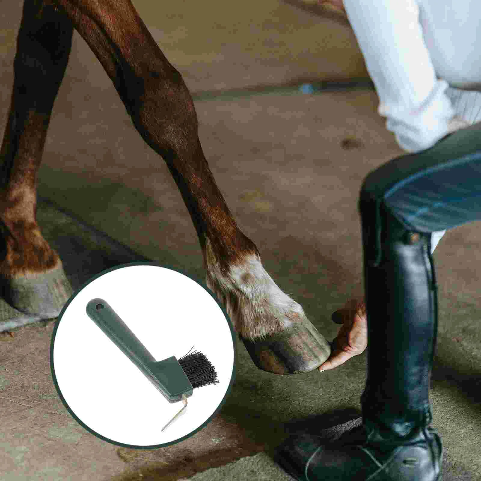 Modify Horse Hoof Care Tools Tragbarer Hoofpick Plastic Grooming Hufeisenreinigung