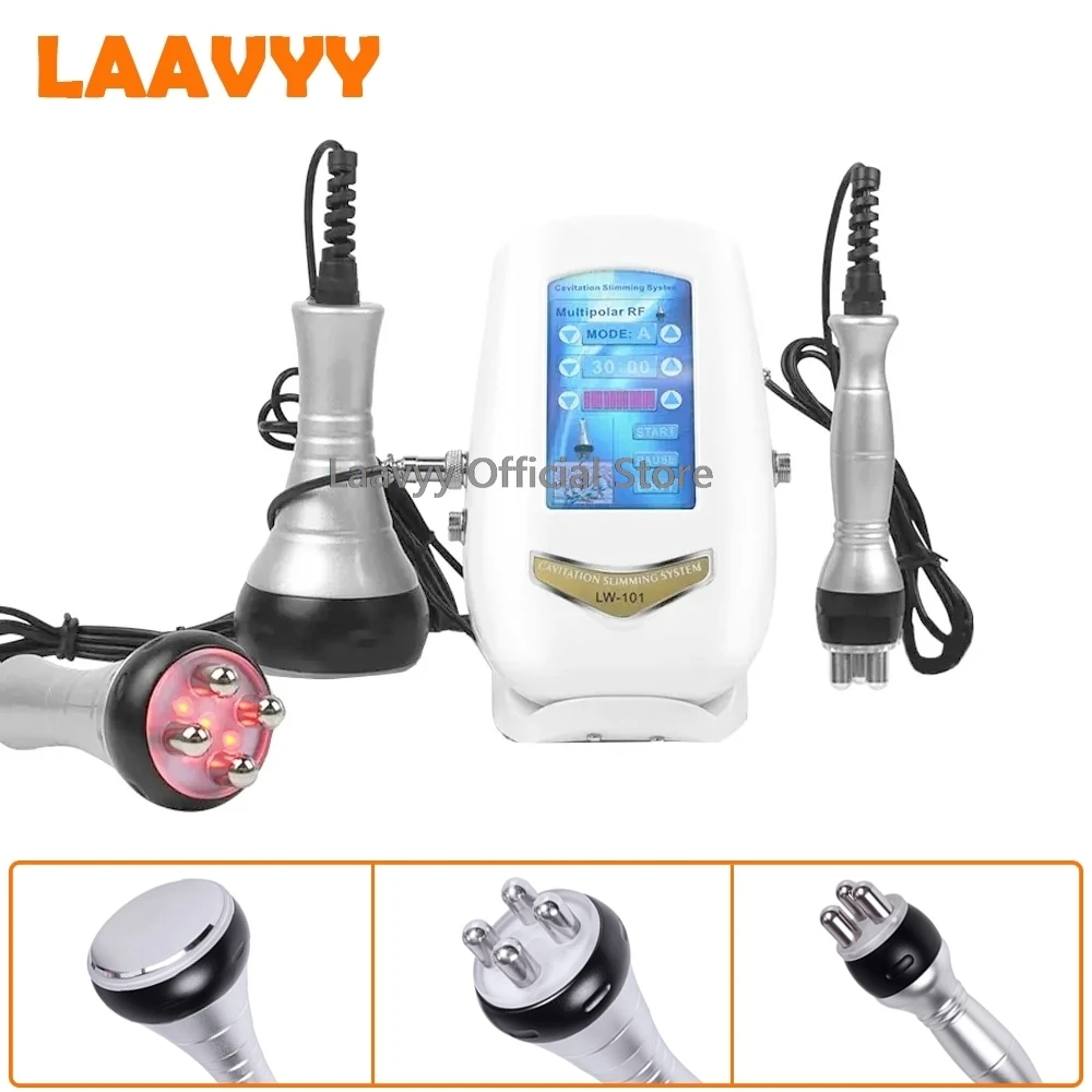 

40K 3IN1 Cavitation Ultrasonic Body Slimming Scraping Beauty Machine Facial Massager Skin Tighten Face Lifting Vacuum Suction