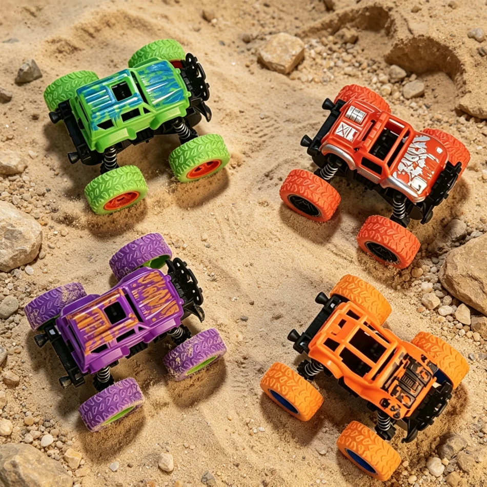 Inertial Off-Road Vehicle Toy Super Fall Resistant Climbing Car Model Car Children's Four-Wheel Drive Toy 360 Degree Rotation