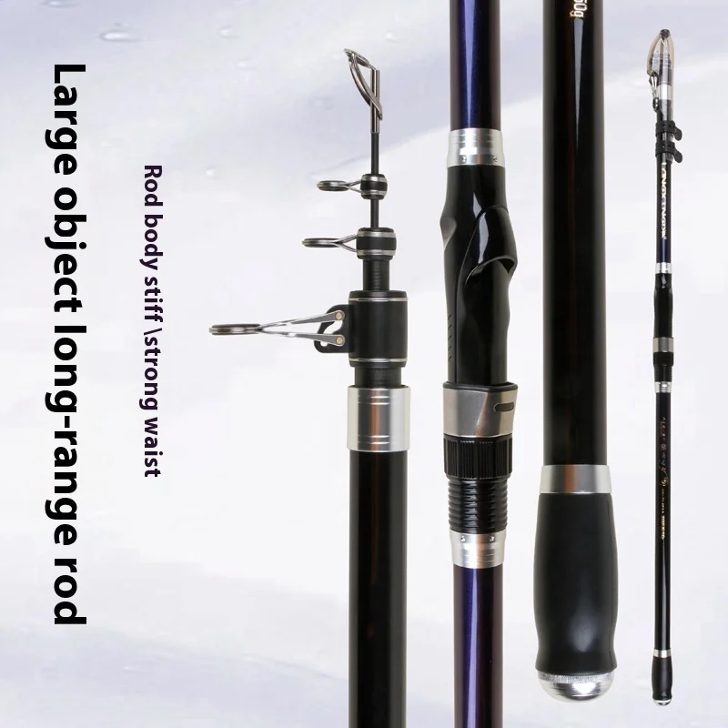 

Wholesale Super Hard 5.4m Telescopic Carbon Sea Fishing Rod EVA Handle Long-Distance Visual Anchor Rod for Bottom Fishing