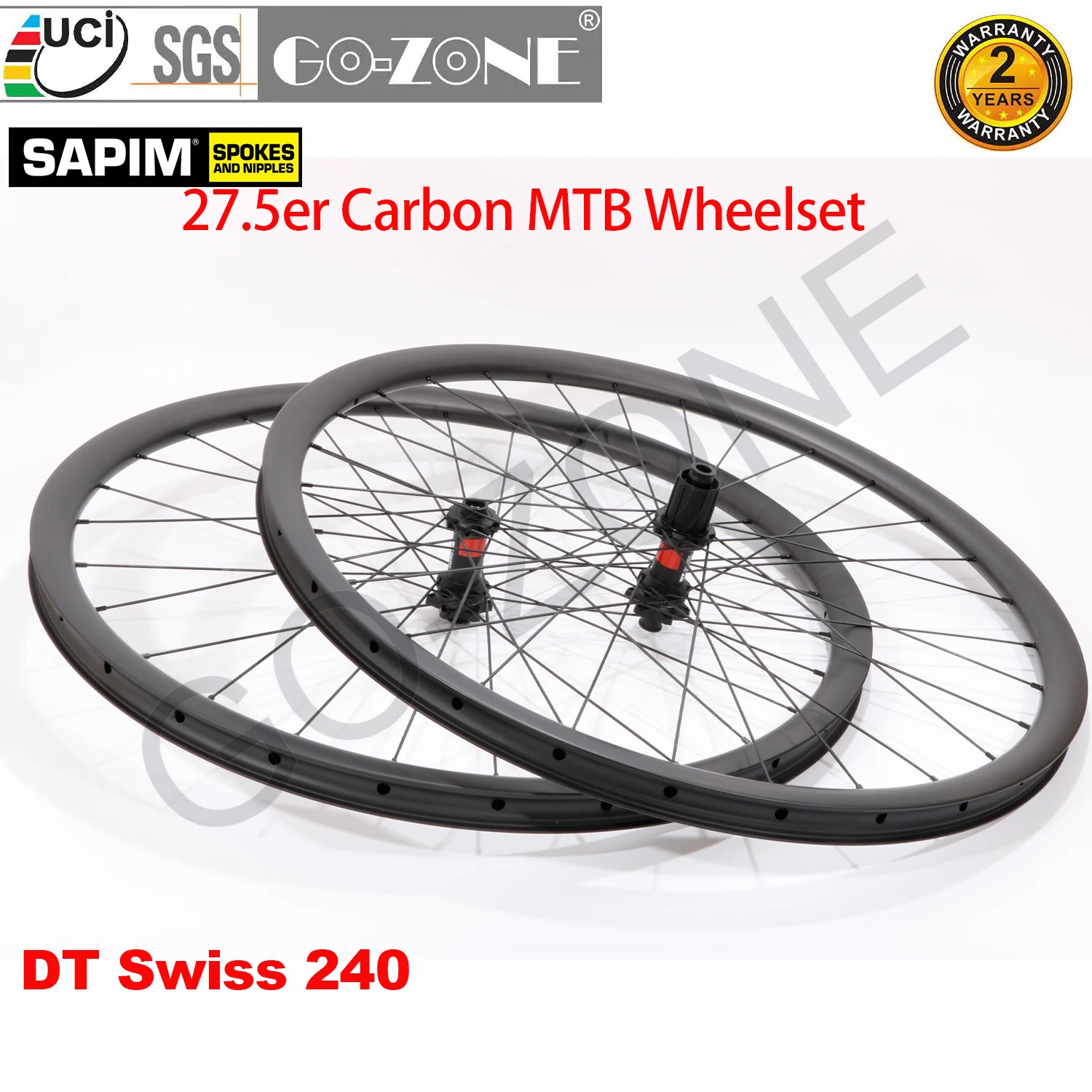 

New Carbon MTB Disc Brake Wheelset 27.5 Tubeless DT Swiss 240 Spaim Thru Axle / Quick Release / Boost 27.5inch Dt Swiss Wheelset