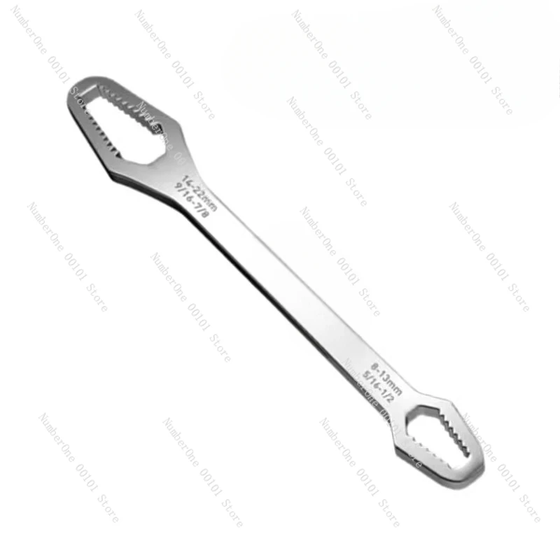 Multifunctional plum blossom wrench Multipurpose universal double-head self-tightening glasses narrow movable wrench