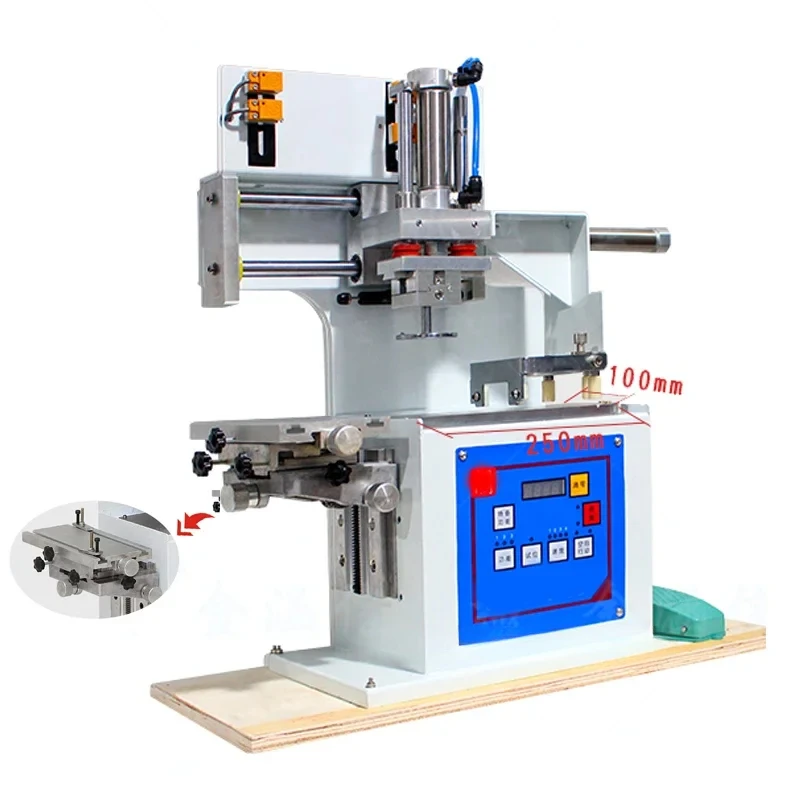 For HD-FB18-P Pneumatic Pad Printing Machine Fully Automatic Ink Printer Small Desktop Oil Cup  Pad Printing Machine
