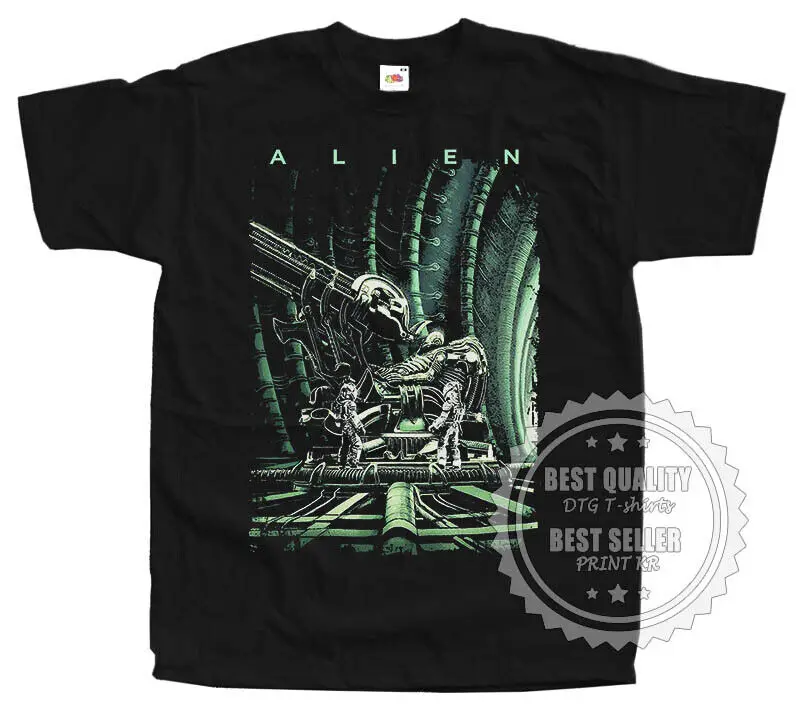 

ALIEN V4 horror T SHIRT Movie Poster Nostromo BLACK All Sizes S to 5XL