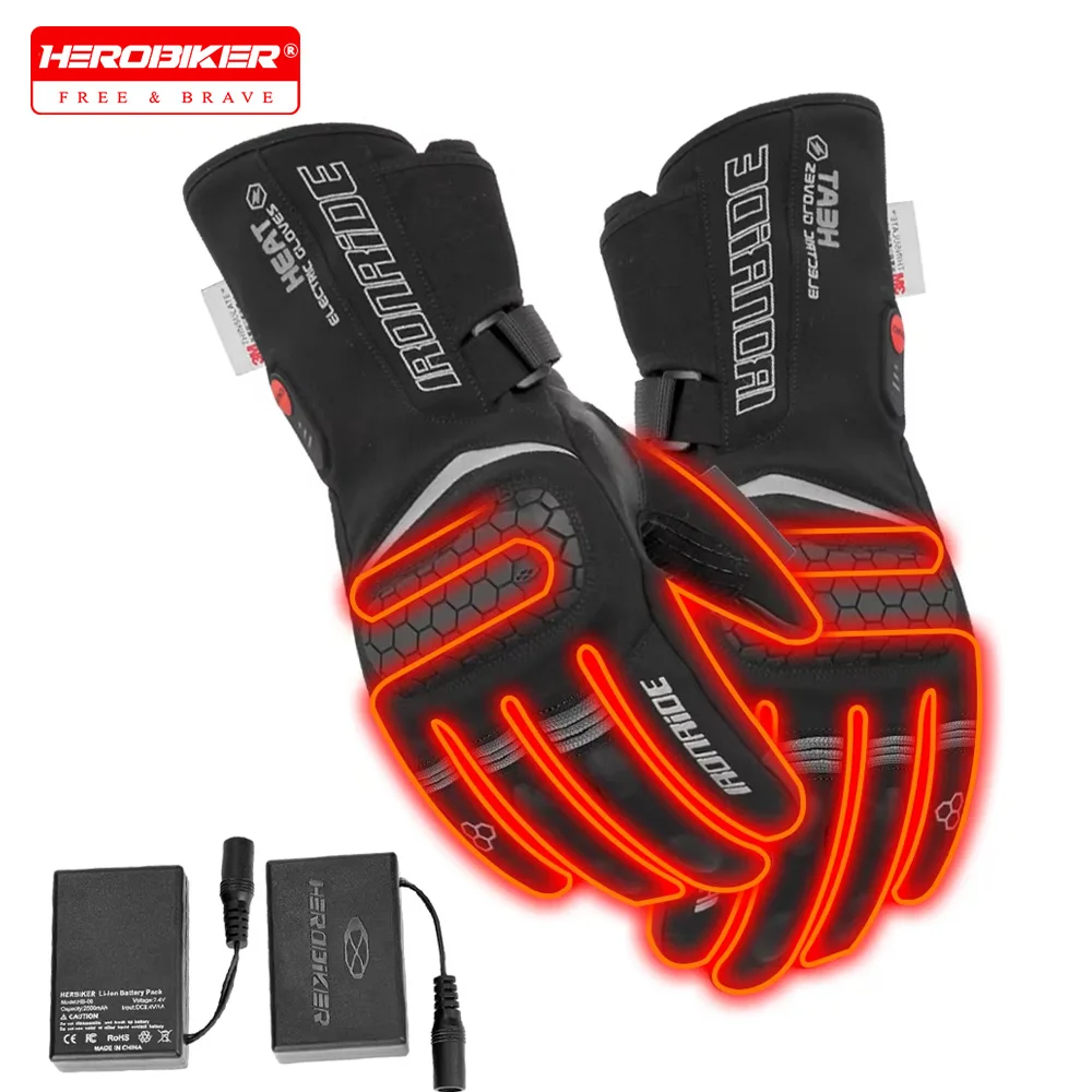 

Heating Gloves With Rechargeable Battery Motorcycle Gloves Waterproof Snowboarding Ski Gloves Waterproof Touchscreen Hand Warmer