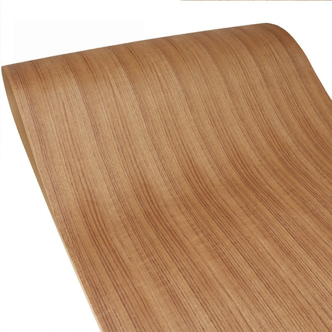 

58x250cm Natural Teak Straight Grain Wood Veneer For Furniture Cabinets Interior Renovation Decoration Projects