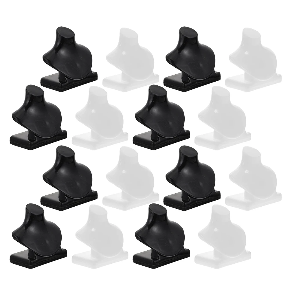 

40Pcs Miniature Jewelry Holder Necklace Stand Small Display Shelf Organizer for Dollhouse Accessories and Creative Jewelry