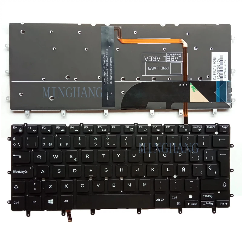

M M for Dell Inspiron 13 7000 7347 7348 7352 7353 7359 SP Laptop Backlit Keyboard