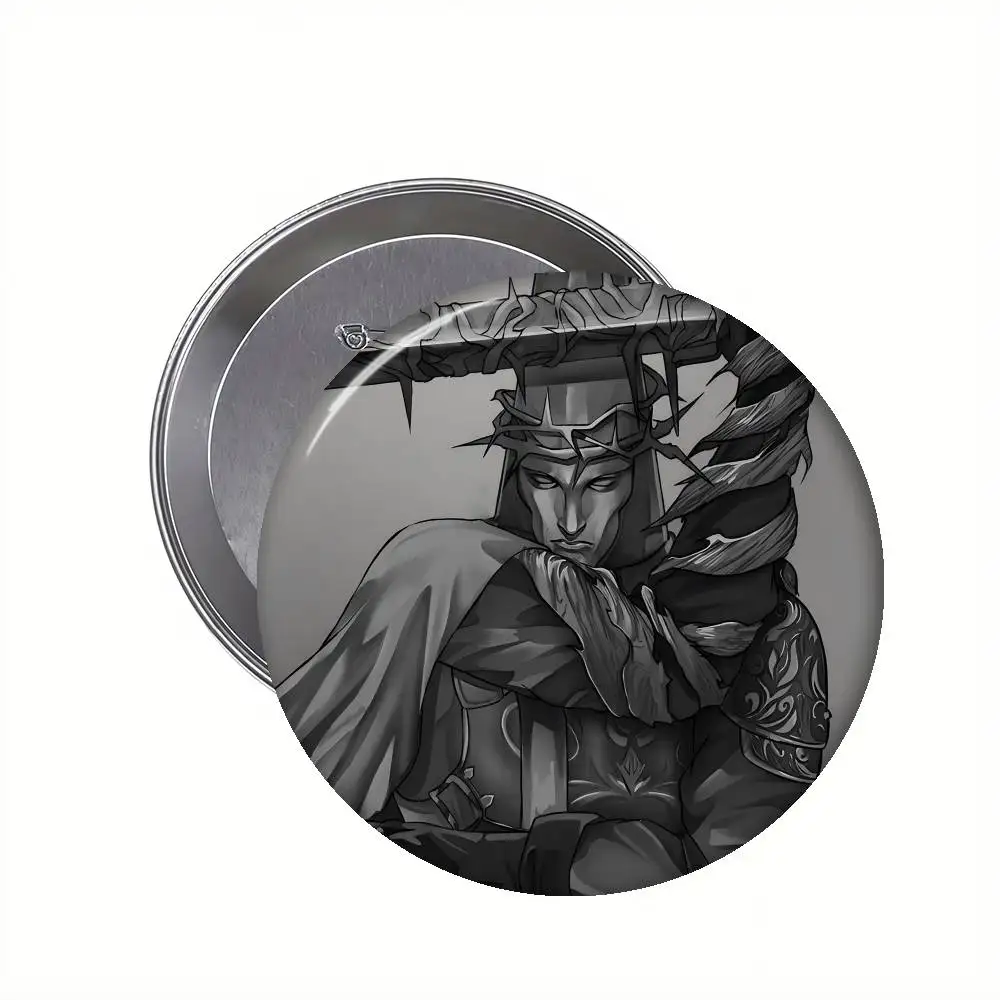 Game Blasphemous Soft Button Pin Funny Silly Gnarpy On A Skateboard Meme Badge Gamer Collection Gifts view 6