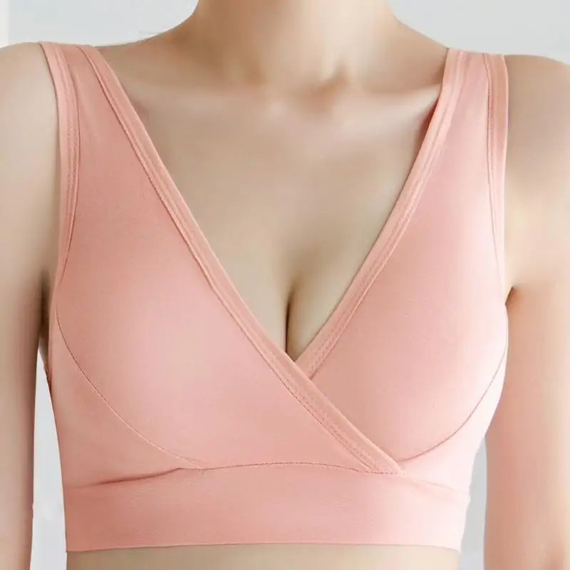 สบายพยาบาล Camisole Maternity Support Bra Breathable สวมใส่ทุกวัน Bralette Vest สำหรับหญิงตั้งครรภ์ A2UB