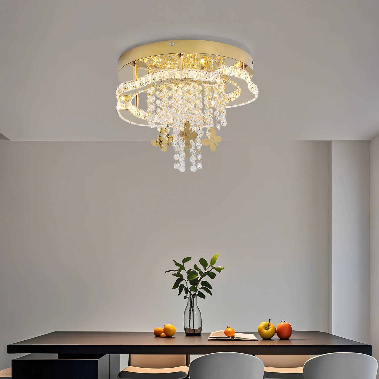 VETRULUS Gold Luxury Ceiling Lights Modern Living Room Crystal Ceiling Lamp Home Decoration Bedroom Dining Led Lighting Fixture