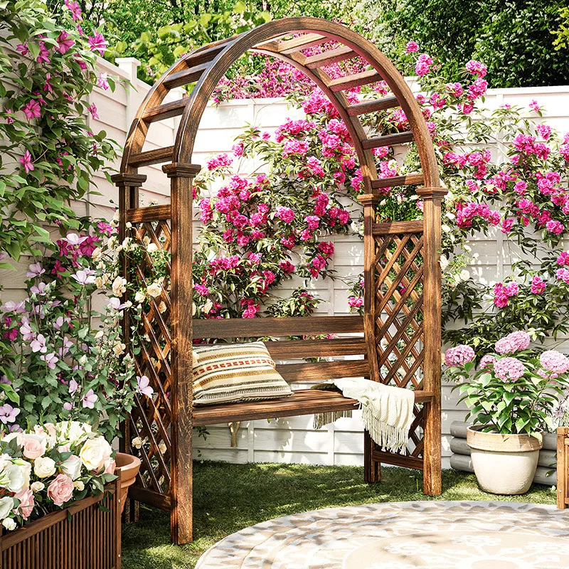 

Outdoor courtyard grape rack Outdoor garden decorative terrace Rose vine rack