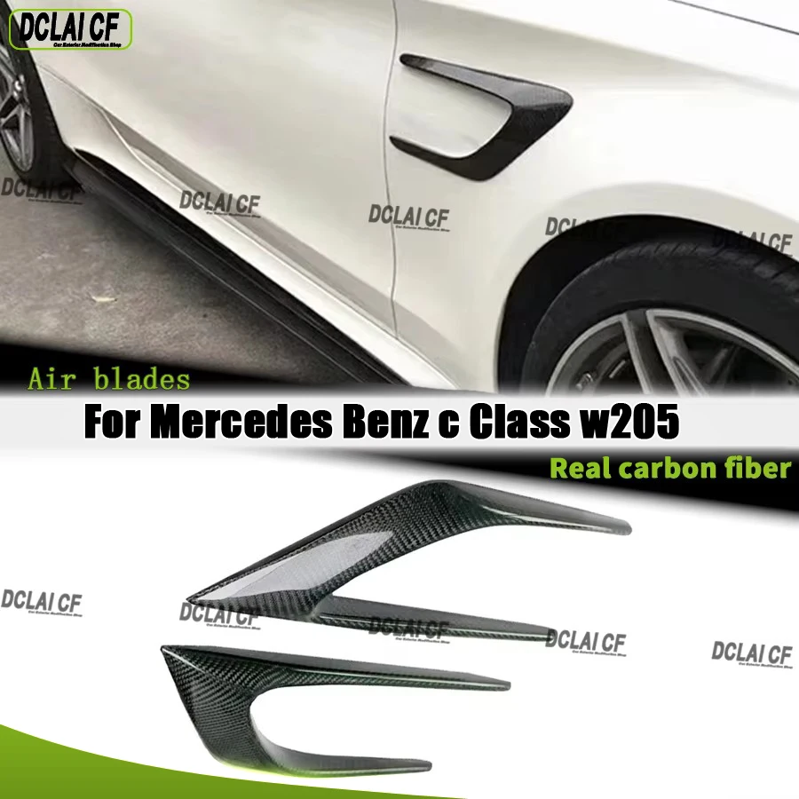 For Mercedes Benz C Class W205 C43 C63 C200 C260L 2015-2021 Car side vent airflow mudguard air intake decoration upgrade