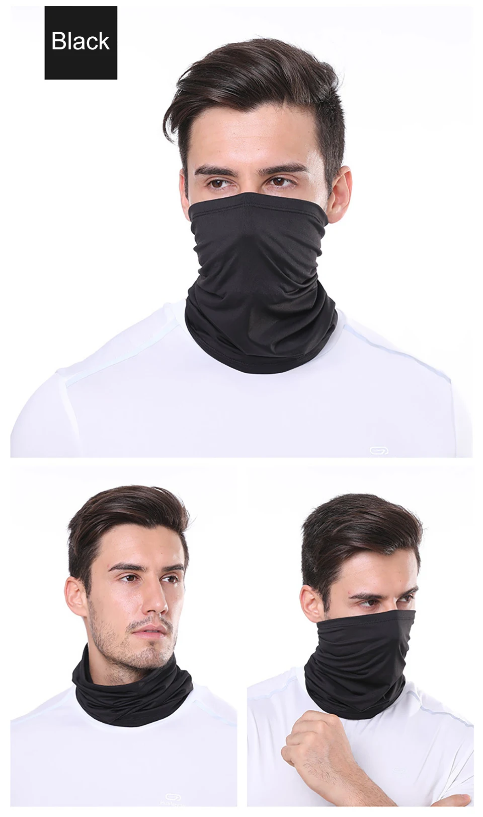 GTUBIKE Eisseiden-Bandana, atmungsaktiver UV-Schutz, Wandern, Gesichtsmaske, Outdoor-Sport, Sonnenschutz, Angeln, Gesichtsbedeckung, Schal – Detail 20