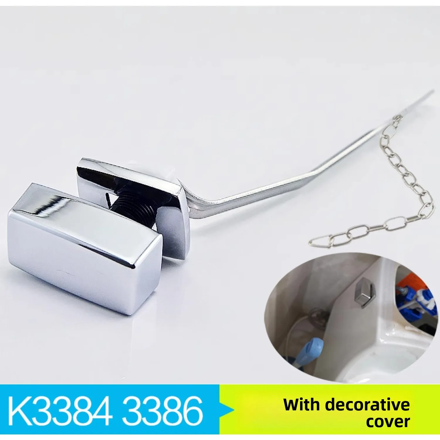 Toilet Tank Front Lever Split Compatible with KOHLER Side Drain