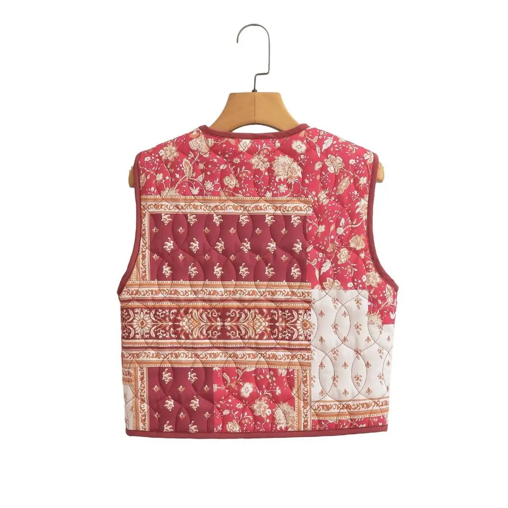 

Женский хлопковый жилет в европейском и американском стиле с принтом, пальто, точечный дизайн, новые поступления JJ1663