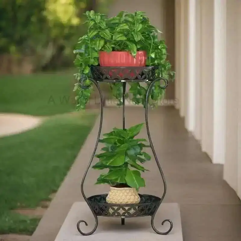 

Aesthetics Accessories Flower Stand Decorations Balcony Living Room Office Indoor Flower Minimalist Plantenrek Home Furniture