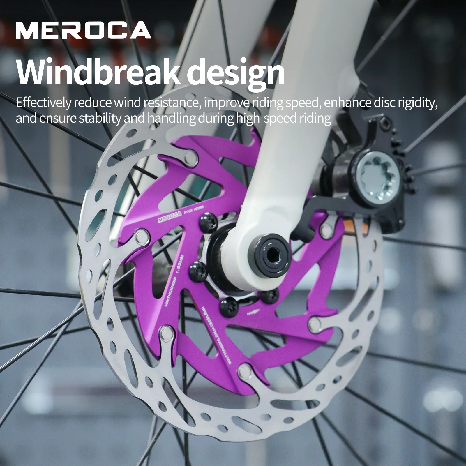 

Ротор дискового тормоза MEROCA 160 мм для велосипедов: 6 болтов, рассеивание сломанного ветра и тепла, MTB и шоссейный велосипед