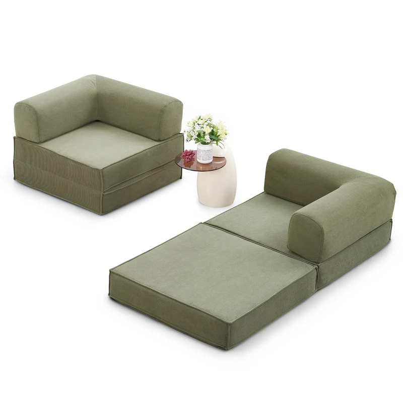 Compressed fabric sofa, living room home module folding, dual-purpose sofa bed